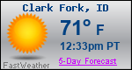 Weather Forecast for Clark Fork, ID