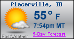 Weather Forecast for Placerville, ID