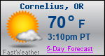 Weather Forecast for Cornelius, OR