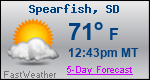 Weather Forecast for Spearfish, SD
