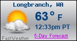Weather Forecast for Longbranch, WA