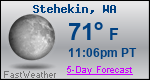 Weather Forecast for Stehekin, WA