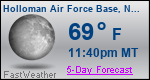 Weather Forecast for Holloman Air Force Base, NM