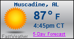 Weather Forecast for Muscadine, AL
