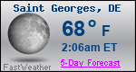 Weather Forecast for Saint Georges, DE