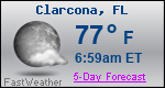 Weather Forecast for Clarcona, FL