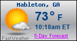 Weather Forecast for Mableton, GA