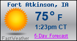 Weather Forecast for Fort Atkinson, IA