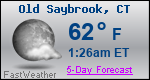 Weather Forecast for Old Saybrook, CT