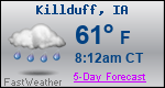 Weather Forecast for Killduff, IA