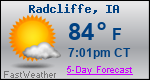 Weather Forecast for Radcliffe, IA