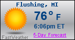 Weather Forecast for Flushing, MI