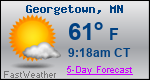 Weather Forecast for Georgetown, MN