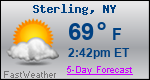 Weather Forecast for Sterling, NY