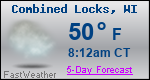 Weather Forecast for Combined Locks, WI