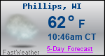 Weather Forecast for Phillips, WI