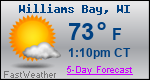 Weather Forecast for Williams Bay, WI