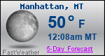 Weather Forecast for Manhattan, MT