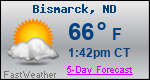 Weather Forecast for Bismarck, ND
