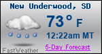 Weather Forecast for New Underwood, SD