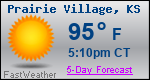 Weather Forecast for Prairie Village, KS