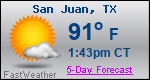 Weather Forecast for San Juan, TX