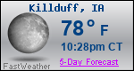Weather Forecast for Killduff, IA
