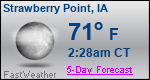 Weather Forecast for Strawberry Point, IA