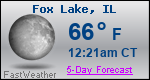 Weather Forecast for Fox Lake, IL