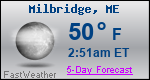 Weather Forecast for Milbridge, ME