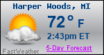 Weather Forecast for Harper Woods, MI