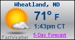 Weather Forecast for Wheatland, ND