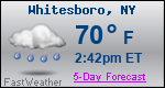 Weather Forecast for Whitesboro, NY