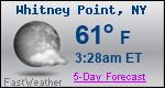 Weather Forecast for Whitney Point, NY