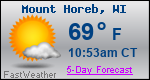 Weather Forecast for Mount Horeb, WI