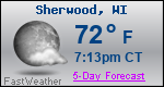 Weather Forecast for Sherwood, WI