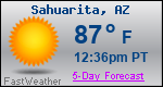 Weather Forecast for Sahuarita, AZ