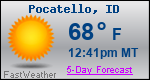Weather Forecast for Pocatello, ID