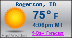 Weather Forecast for Rogerson, ID