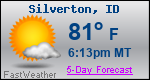 Weather Forecast for Silverton, ID