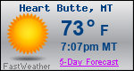 Weather Forecast for Heart Butte, MT