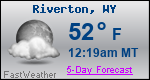 Weather Forecast for Riverton, WY