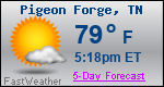 Weather Forecast for Pigeon Forge, TN