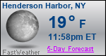 Weather Forecast for Henderson Harbor, NY