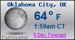 Weather Forecast for Oklahoma City, OK