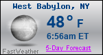 Weather Forecast for West Babylon, NY