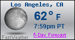 Weather Forecast for Los Angeles, CA