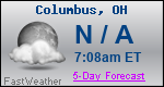 Weather Forecast for Columbus, OH