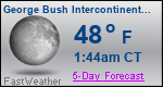 Weather Forecast for George Bush Intercontinental/Houston Airport, TX