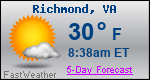 Weather Forecast for Richmond, VA